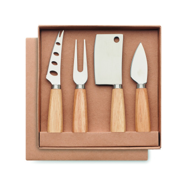Logotrade promotional giveaway image of: Set of 4 cheese knives