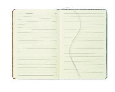 Logo trade advertising products picture of: A5 RPET cork notebook