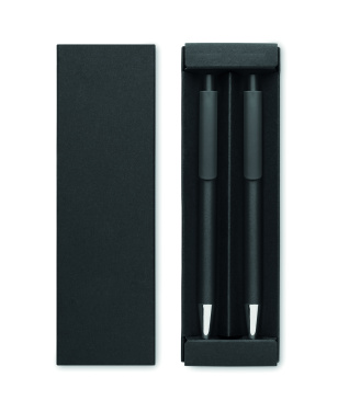 Logo trade promotional item photo of: Recycled aluminium pen set