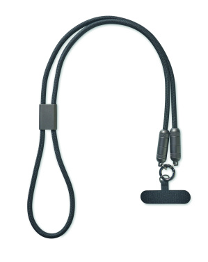 Logo trade advertising products picture of: 60W phone holder lanyard cable