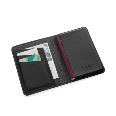 Logo trade business gift photo of: Trackmate RCS rpolyester passport holder worldwide locating