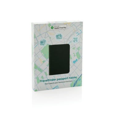 Logo trade advertising product photo of: Trackmate RCS rpolyester passport holder worldwide locating