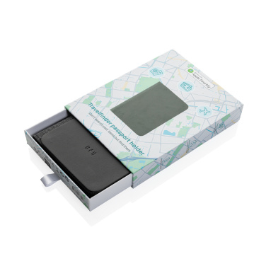 Logotrade promotional gift image of: Trackmate RCS rpolyester passport holder worldwide locating