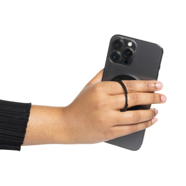 Logo trade corporate gifts image of: Terra Magnetic RCS rplastic magnetic phone holder with ring