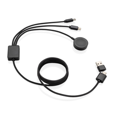 Logo trade advertising products picture of: Terra RCS rPET 6-in-1 charging cable with watch charger
