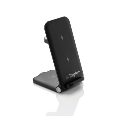 Logo trade promotional gift photo of: Powerpal 3 in 1 RCS recycled plastic 15W charger