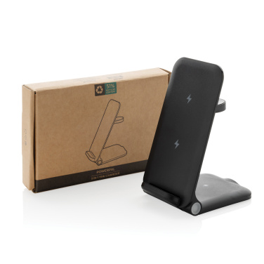 Logotrade corporate gifts photo of: Powerpal 3 in 1 RCS recycled plastic 15W charger