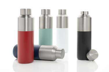 Logo trade promotional giveaways image of: Fluid RCS certified recycled steel water bottle 600ml