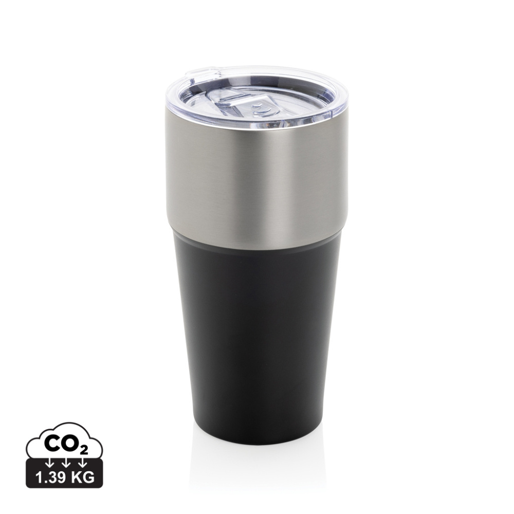 Logo trade business gift photo of: Fluid RCS certified recycled steel tumbler 500ml