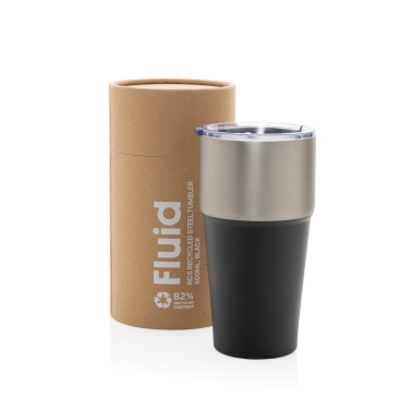 Logotrade advertising product image of: Fluid RCS certified recycled steel tumbler 500ml