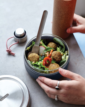 Logo trade promotional merchandise picture of: Black+Blum Glass Lunch Bowl 750ml