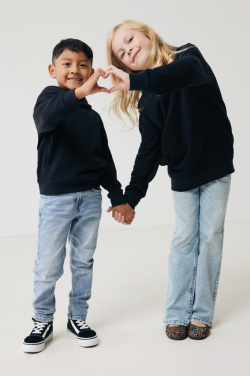 Logo trade promotional gifts image of: Iqoniq Yengo kids recycled cotton hoodie with sidepockets