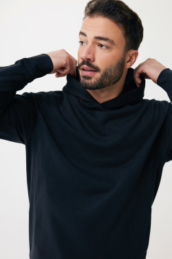 Logo trade promotional gifts image of: Iqoniq Yengo recycled cotton hoodie with sidepockets