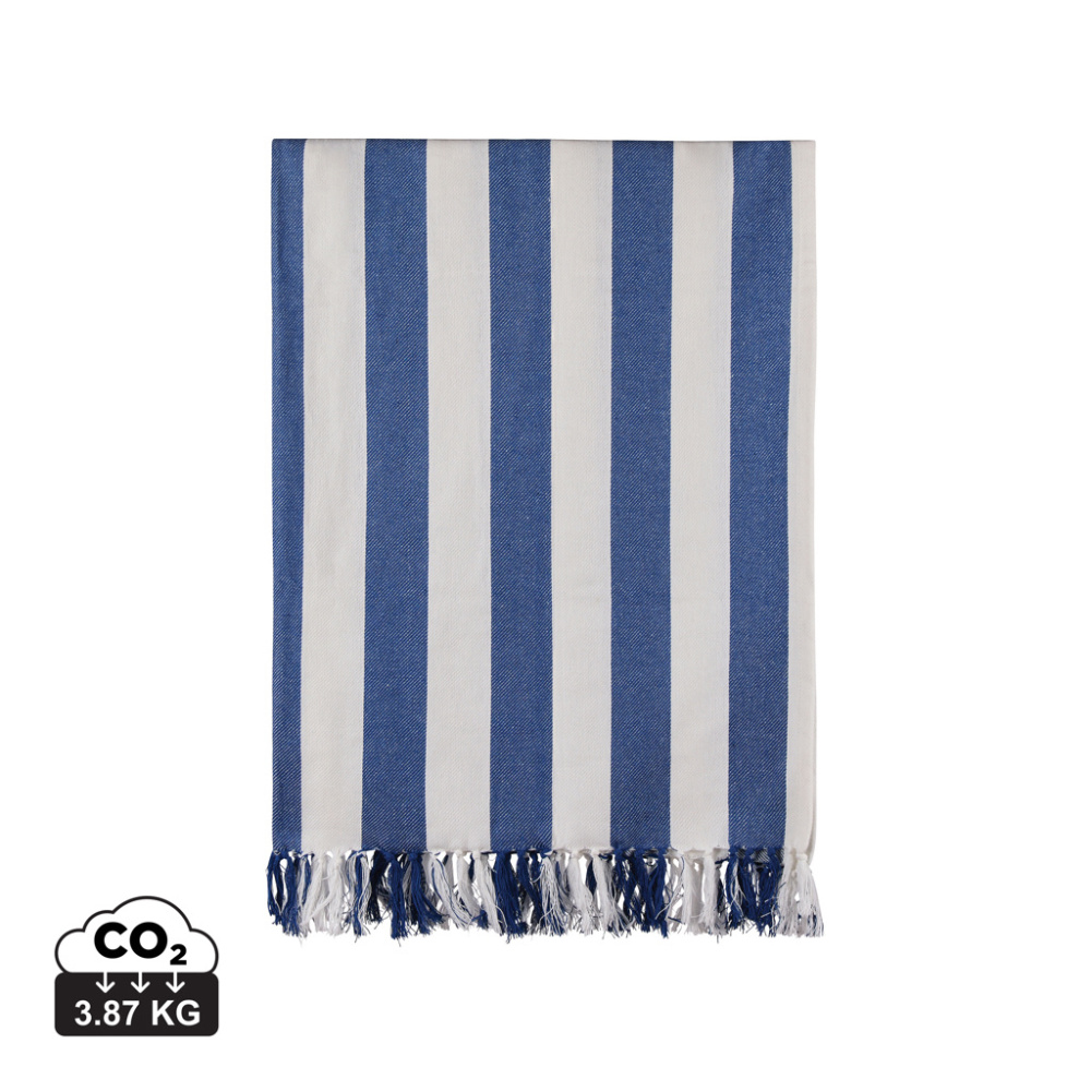Logo trade promotional products image of: VINGA Ornos GRS recycled cotton hammam towel