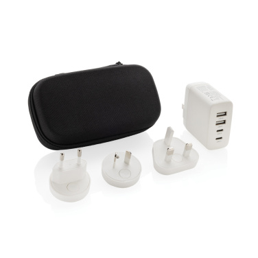 Logo trade corporate gifts picture of: TravelCharge Pro RCS rplastic travel charger with USB C
