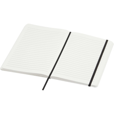 Logo trade promotional merchandise photo of: Holm A5 stone paper hard cover notebook with lined pages