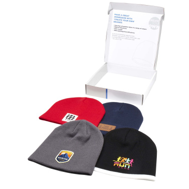 Logo trade advertising products image of: Beanie sample box