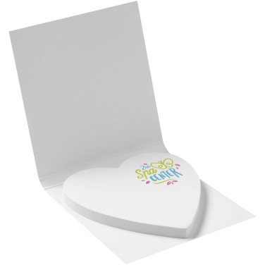 Logotrade promotional gifts photo of: Sticky-Mate® soft cover heart-shaped sticky notes