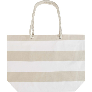 Logo trade corporate gifts image of: Florida 270 g/m² GRS recycled beach tote bag 18L
