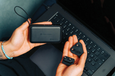 Logotrade promotional product image of: Urban Vitamin Eureka hybrid GANcharger 10000mah powerbank65W