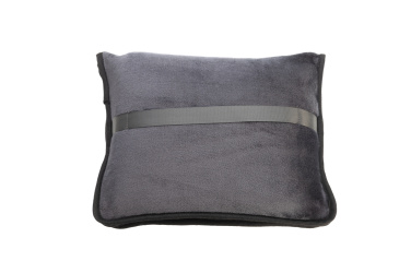 Logo trade promotional items picture of: Blanket and pillow 2 in 1 AMIATA Schwarzwolf