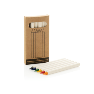 Logo trade promotional giveaway photo of: Micki GRS infinity 6pc colouring pencil set