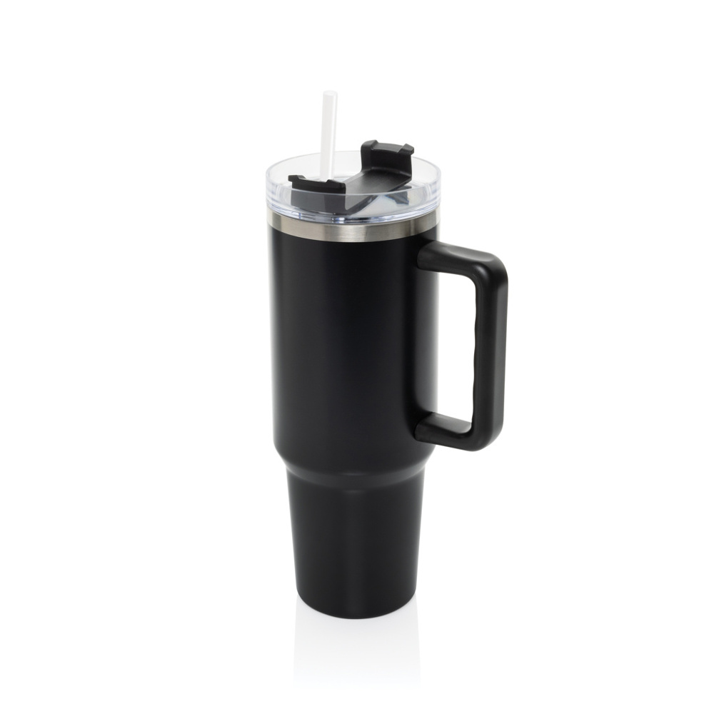 Logo trade advertising products image of: Stadley RCS recycled steel tumbler 1200ML