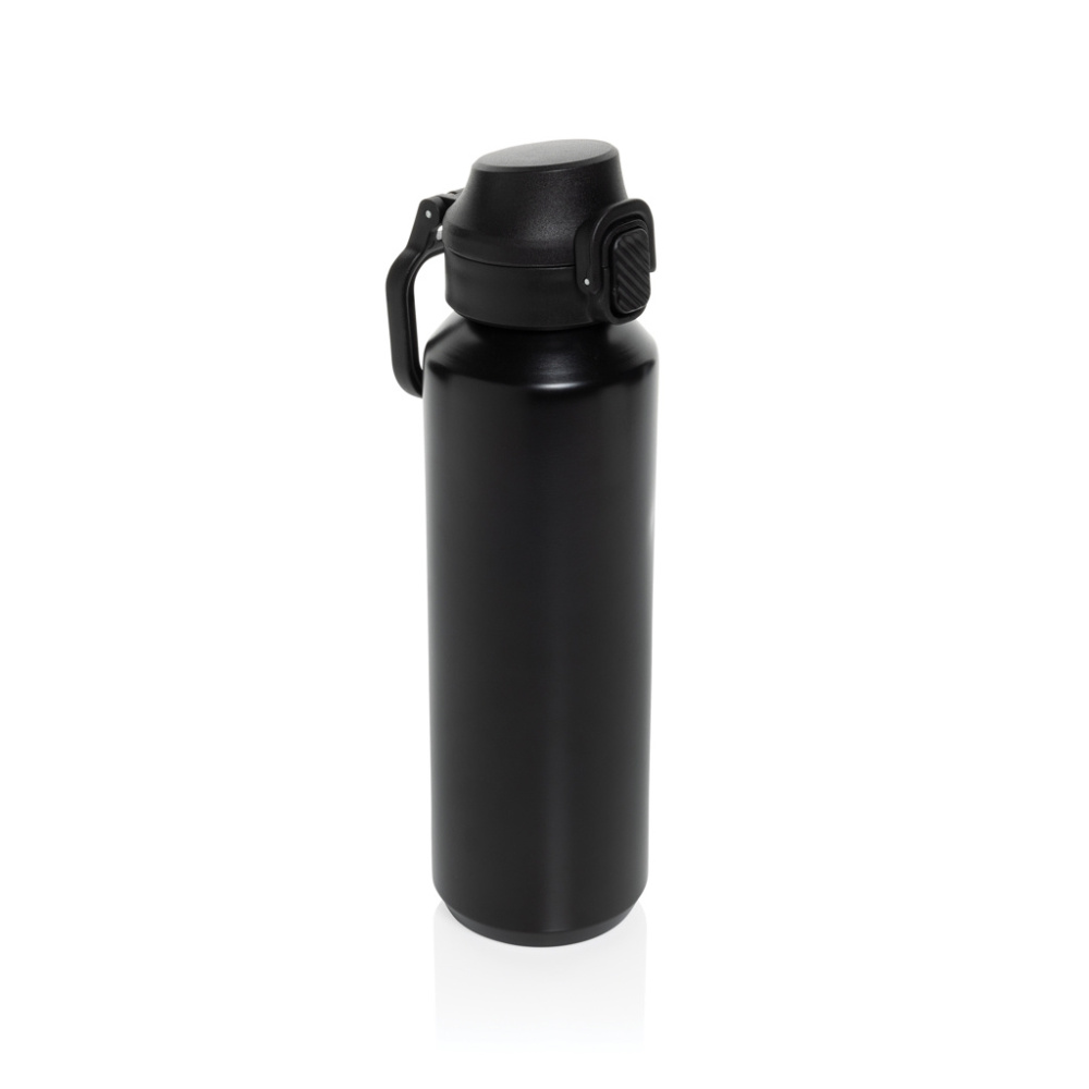 Logotrade promotional gift picture of: Via RCS Re-steel lockable sport bottle 600ML