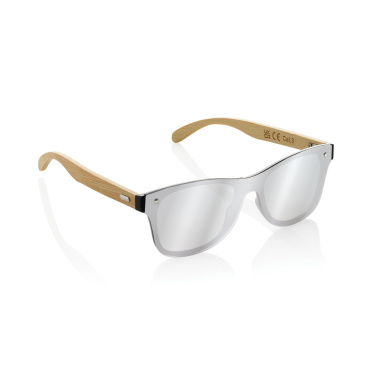 Logotrade advertising products photo of: Prism RCS recycled plastic sunglasses with bamboo frame