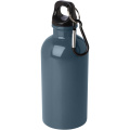 Oregon 400 ml RCS certified single wall stainless steel water bottle with carabiner, Hale Blue