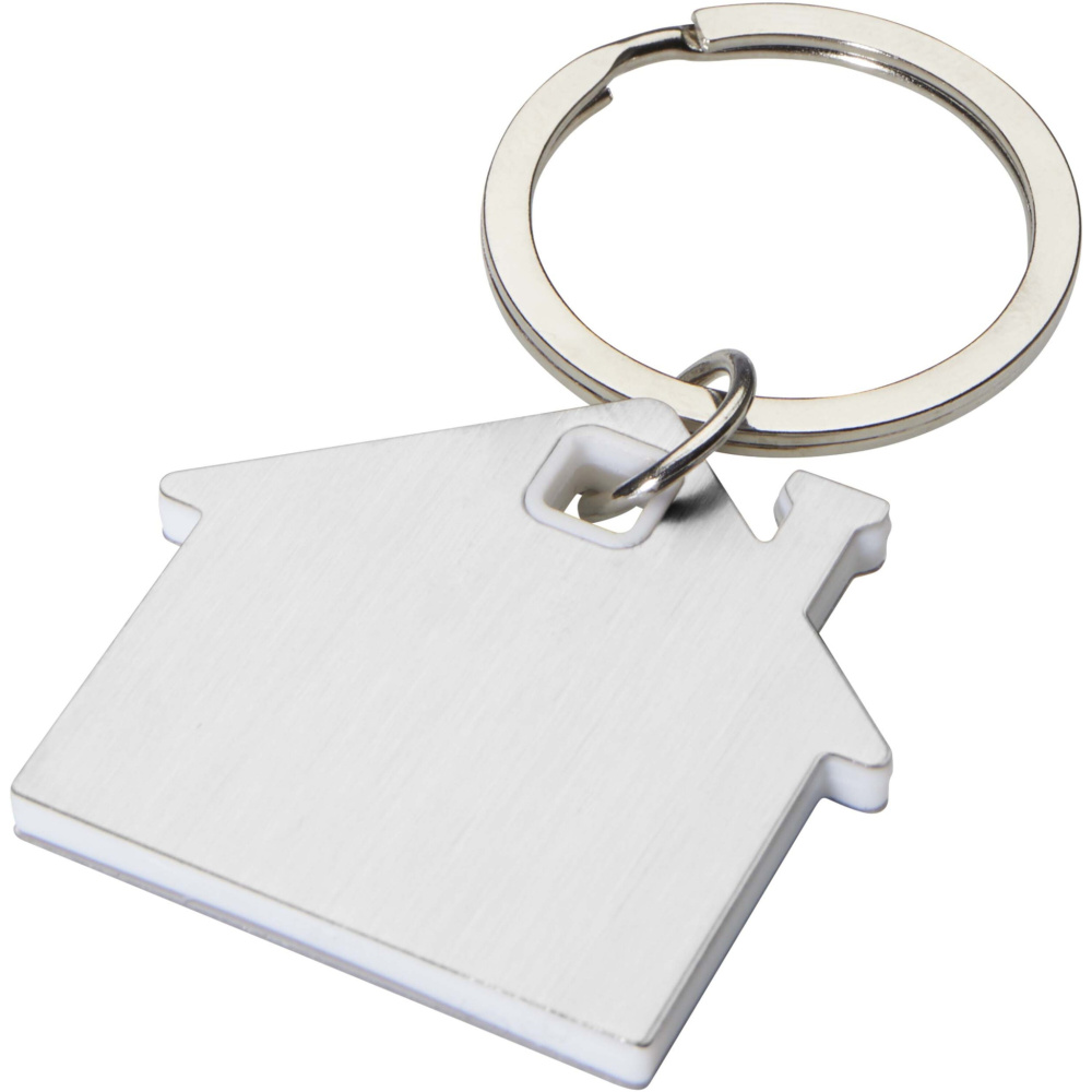 Logo trade advertising products image of: Nook house-shaped keychain