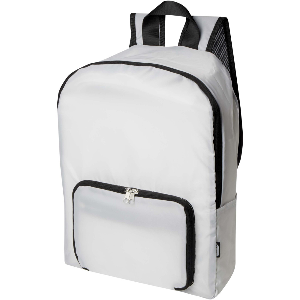 Logotrade promotional merchandise photo of: EcoFold RPET foldable backpack 15L