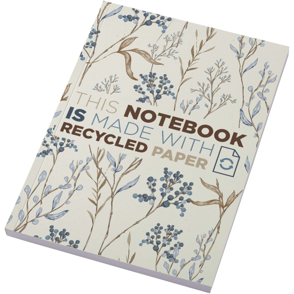 Logotrade promotional giveaway image of: Novella Austen A5 recycled soft cover notebook - 100 sheets