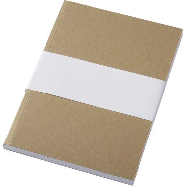 Logotrade promotional merchandise image of: Novella Austen A5 recycled soft cover kraft notebook - 100 sheets