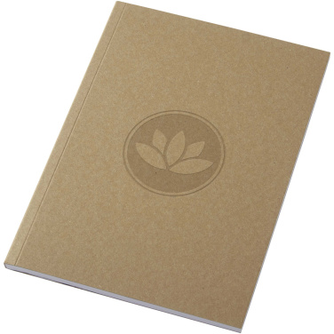 Logo trade promotional product photo of: Novella Austen A5 recycled soft cover kraft notebook - 50 sheets