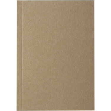 Logo trade promotional gift photo of: Novella Austen A6 recycled soft cover kraft notebook - 100 sheets