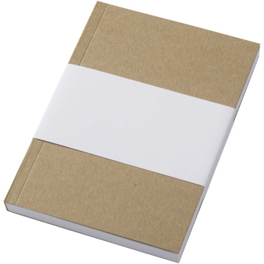 Logotrade promotional item image of: Novella Austen A6 recycled soft cover kraft notebook - 100 sheets