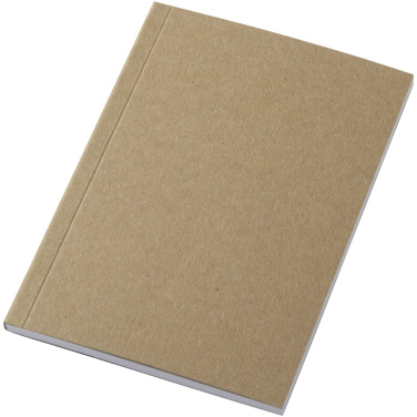 Logo trade corporate gift photo of: Novella Austen A6 recycled soft cover kraft notebook - 50 sheets
