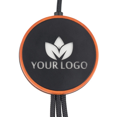 Logo trade promotional items image of: Big cable 4in1 with illuminated logo - i5w