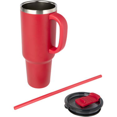 Logo trade promotional giveaways image of: Sydney 1200 ml copper vacuum insulated tumbler with straw