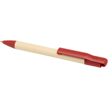 Logo trade promotional gift photo of: Liliana sugarcane paper ballpoint pen (blue ink)