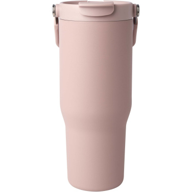 Logotrade promotional gift picture of: Bronx 900 ml RCS recycled stainless steel copper vacuum insulated tumbler with dual function lid