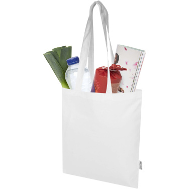 Logotrade promotional giveaway image of: Madras Blend 140 g/m² GRS recycled cotton tote bag 7L