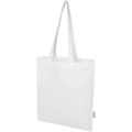Madras Blend 140 g/m² GRS recycled cotton tote bag 7L, White