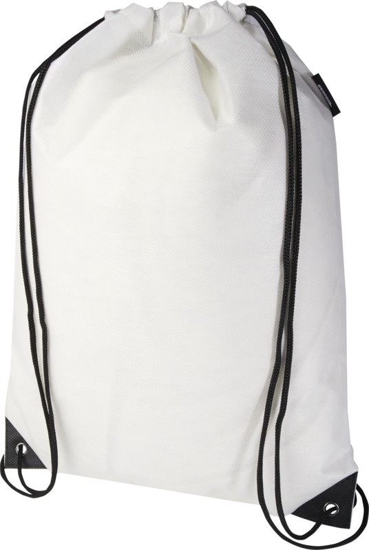 Logotrade promotional gift picture of: Evergreen GRS recycled non-woven drawstring bag 5L