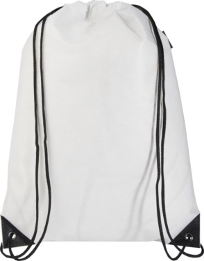 Logotrade promotional item picture of: Evergreen GRS recycled non-woven drawstring bag 5L