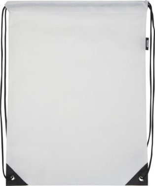 Logotrade promotional gift picture of: Evergreen GRS recycled non-woven drawstring bag 5L