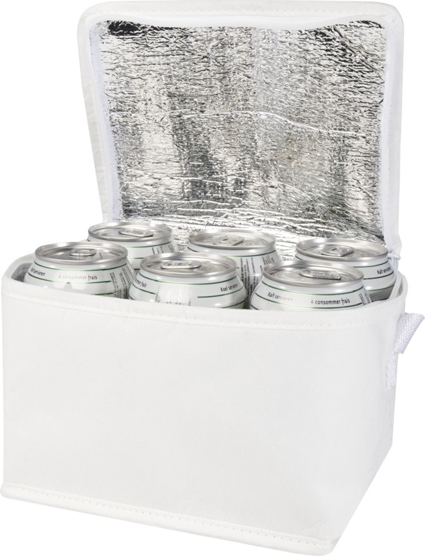 Logotrade promotional product picture of: Spectrum 6-can recycled non-woven cooler bag 4L