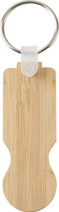 Logotrade promotional gifts photo of: Ronan bamboo trolley keychain
