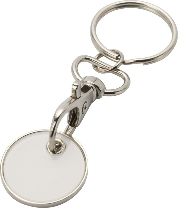 Logotrade promotional item picture of: Rory keyring with trolley coin
